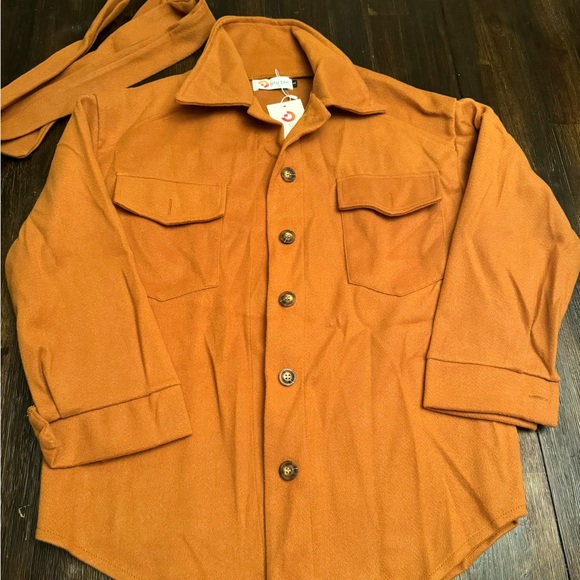 Women’s Light Brown Shacket Size S - Picture 2 of 6